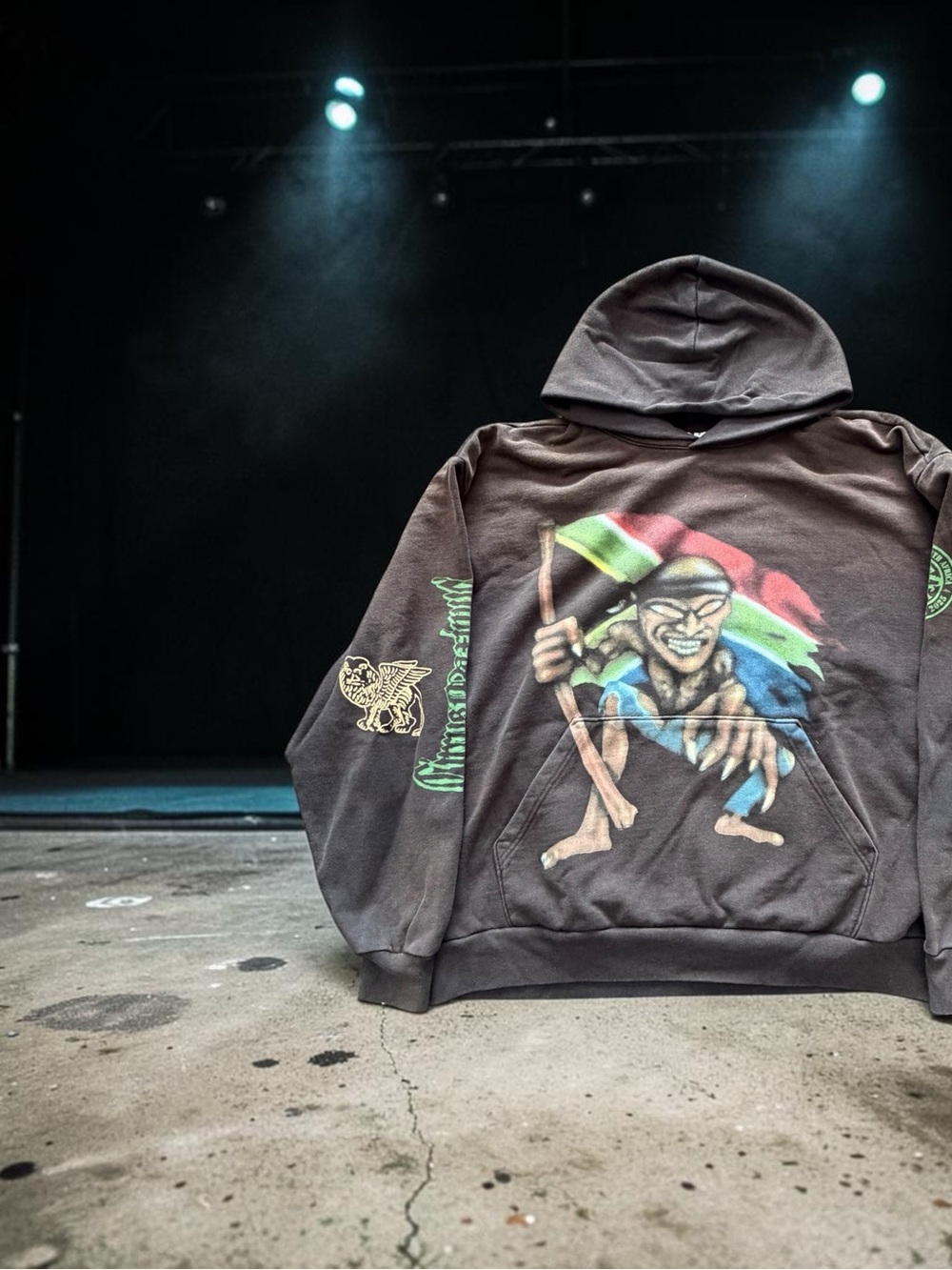 Travis Scott UTOPIA tour Brown Pullover Hoodie *RARE*